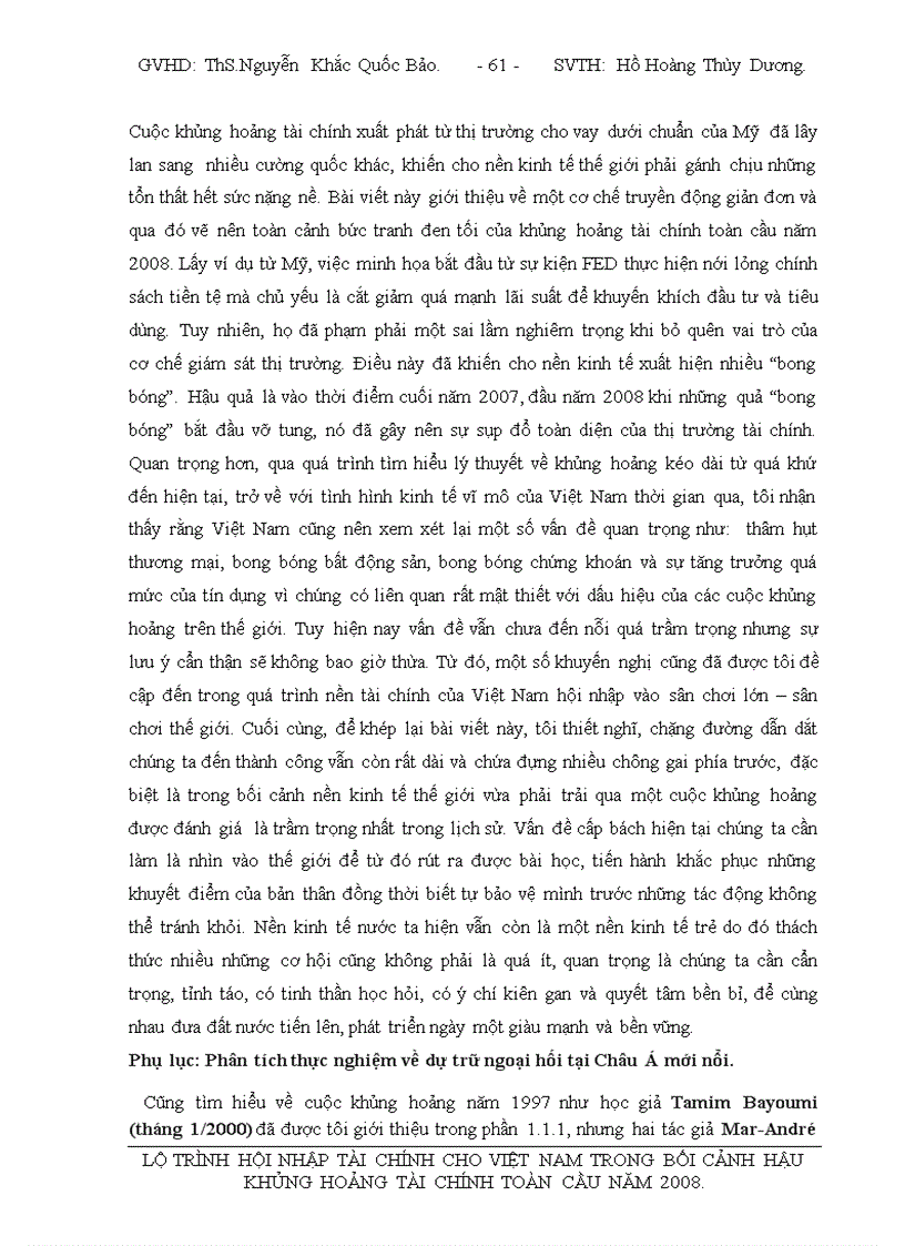 image for page Lộ trình hội nhập tài chính cho việt nam trong bối cảnh hậu khủng hoảng tài chính toàn cầu năm 2008