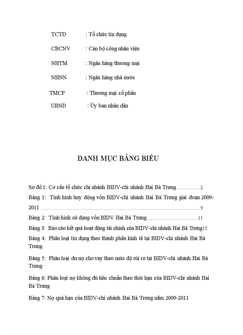 image for page Thực trạng quản lý rủi ro tín dụng tại ngân hàng đầu tư và phát triển việt nam chi nhánh hai bà trưng