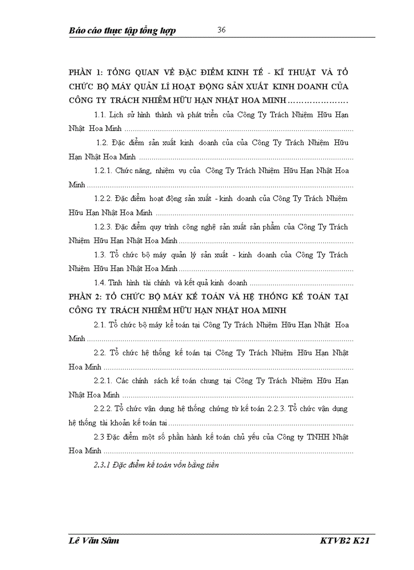 image for page Tổ chức bộ máy kế toán và hệ thống sổ kế toán tại công ty tnhh nhật hoa minh