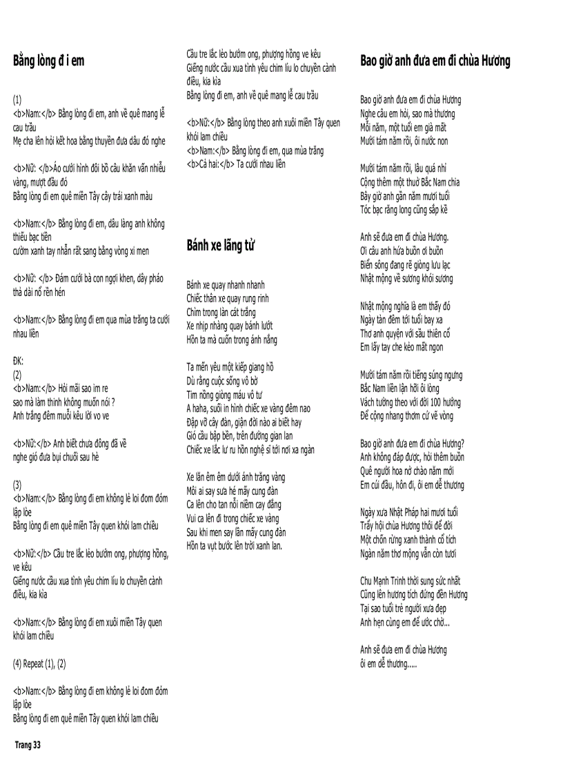 image for page 1256 Lời Bài Hát Việt