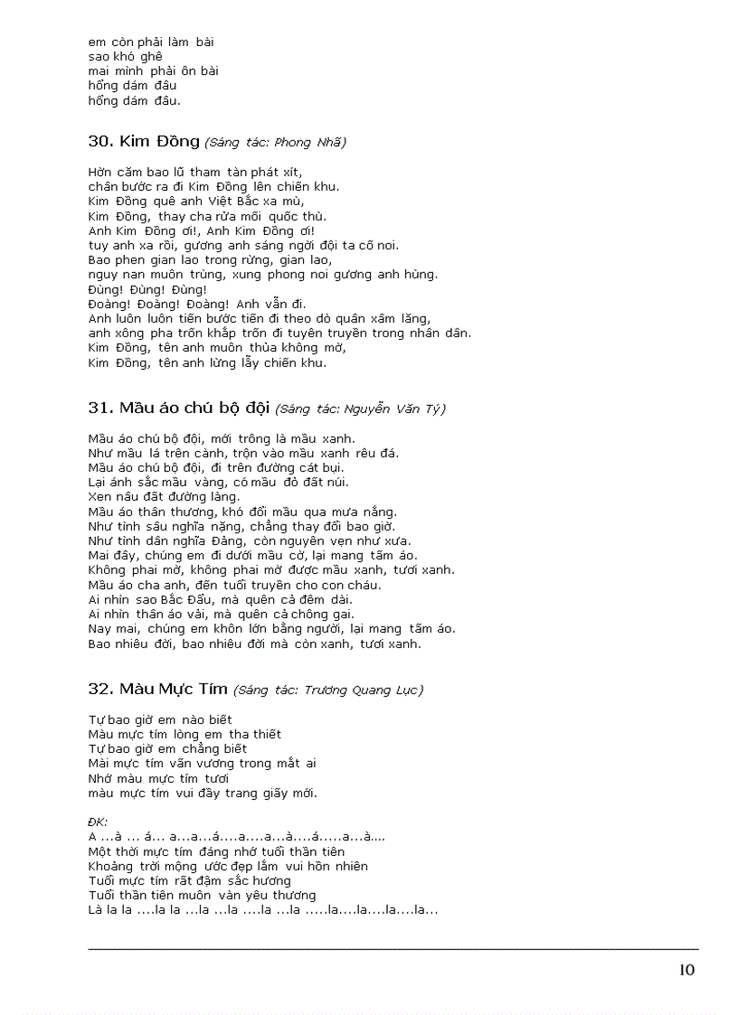 image for page 50 bai hat thieu nhi hay