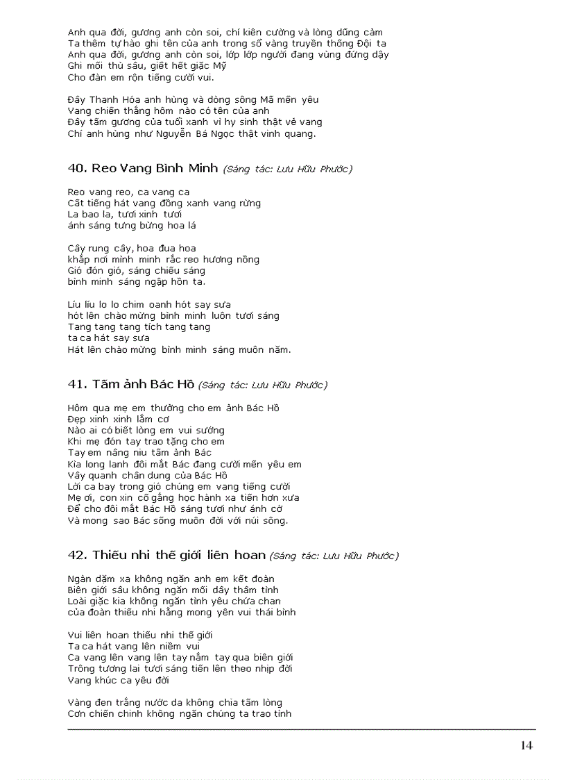 image for page 50 bai hat thieu nhi hay