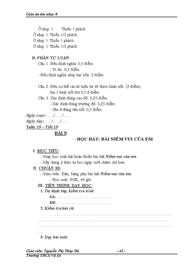 image for page Âm nhạc 6 hay