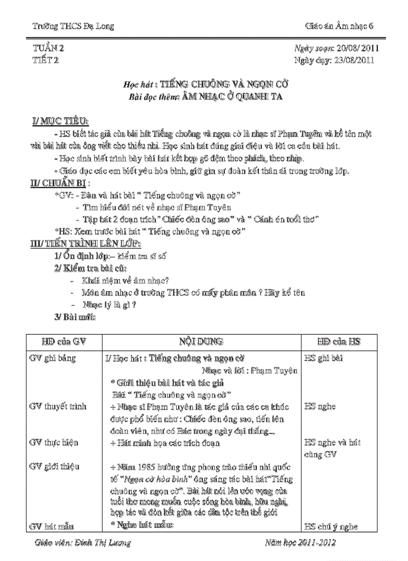 image for page Âm nhac 6 tiết 1 bài mở đầu