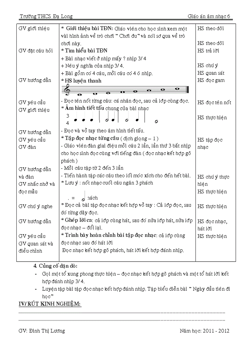 Âm nhạc 6 tiết 23