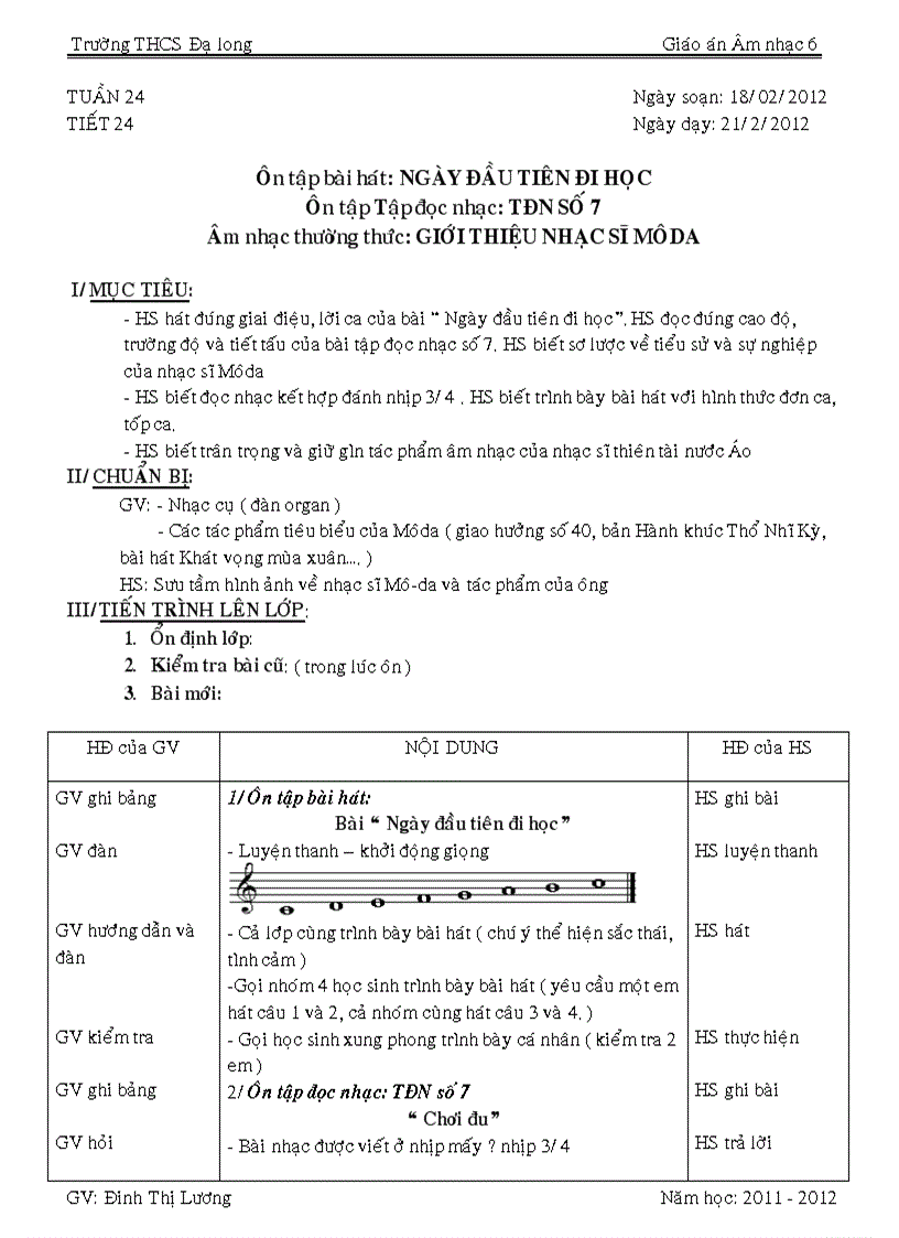 image for page Âm nhạc 6 tiết 24