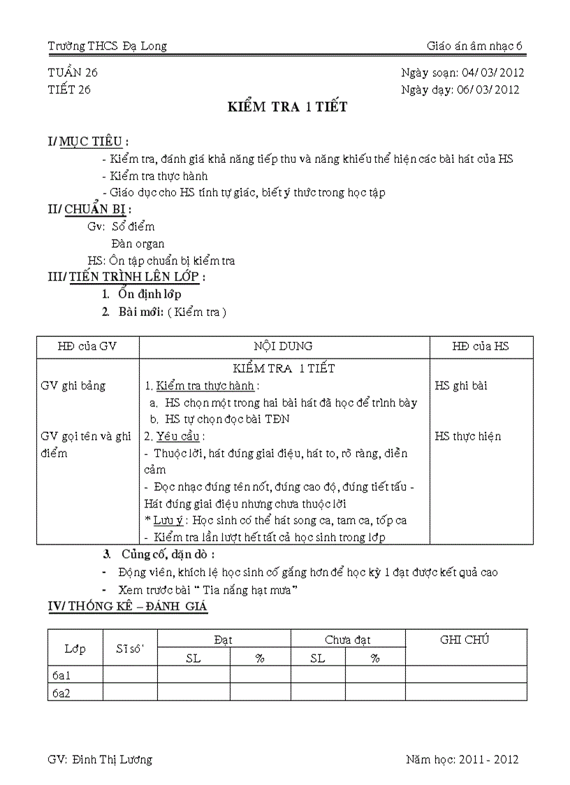 image for page Âm nhạc 6 tiết 26
