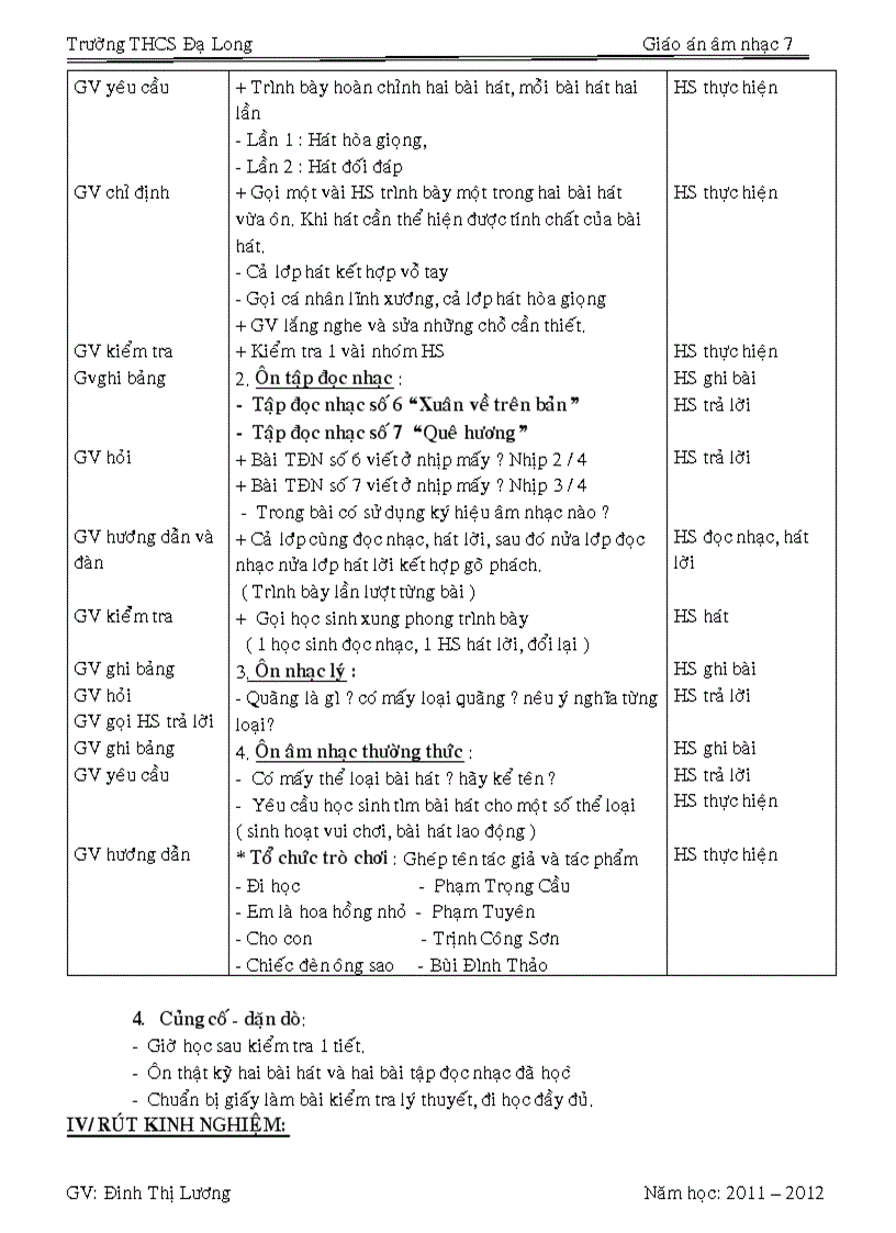 image for page Âm nhạc 7 tiết 25