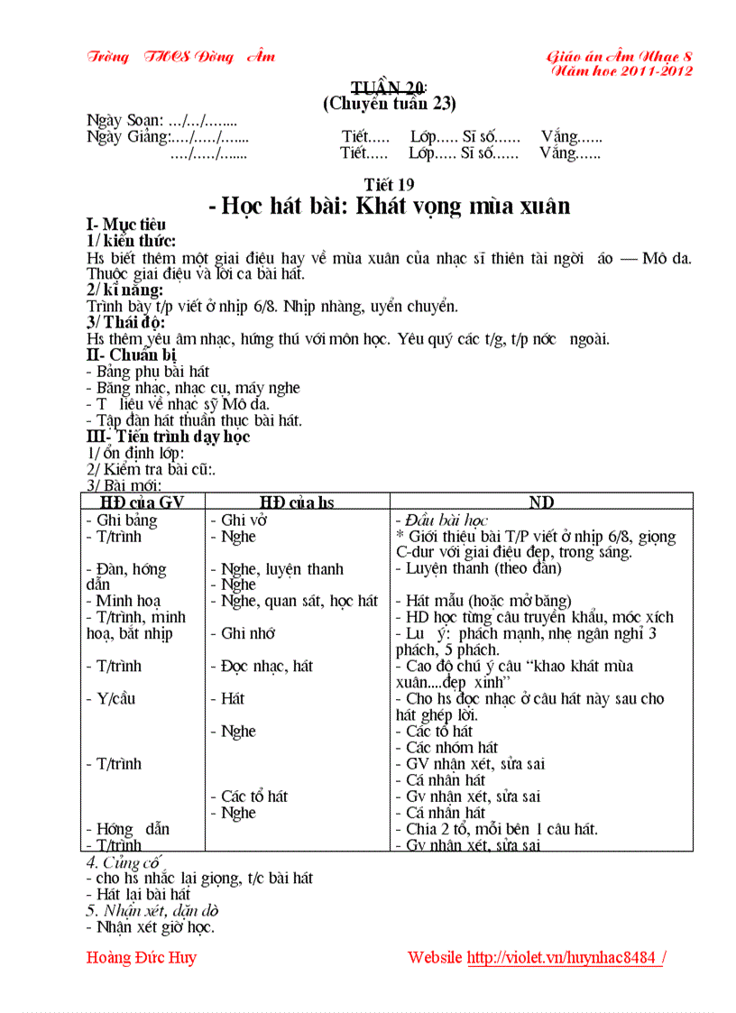 image for page Am nhac 8 3 cot hkii chuan ktkn doc
