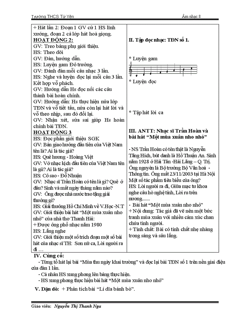 image for page Âm nhạc 8 kỳ I 2 cột