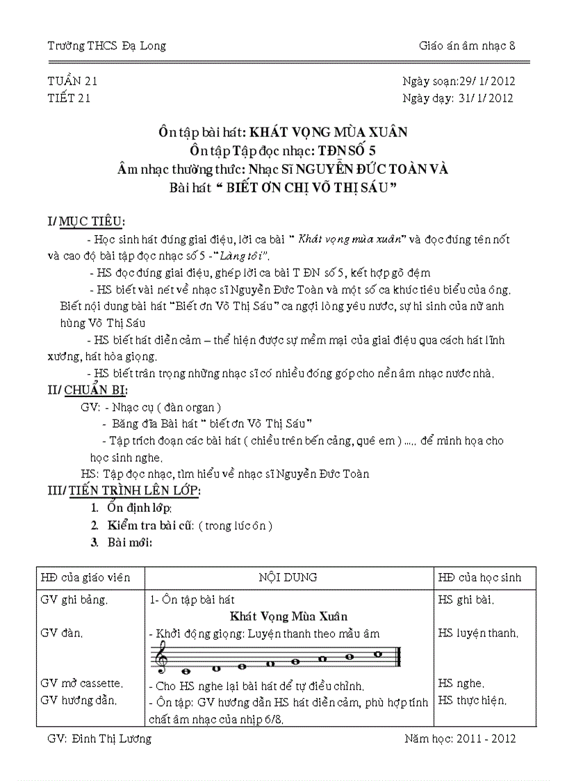 image for page Âm nhạc 8 tiết 21