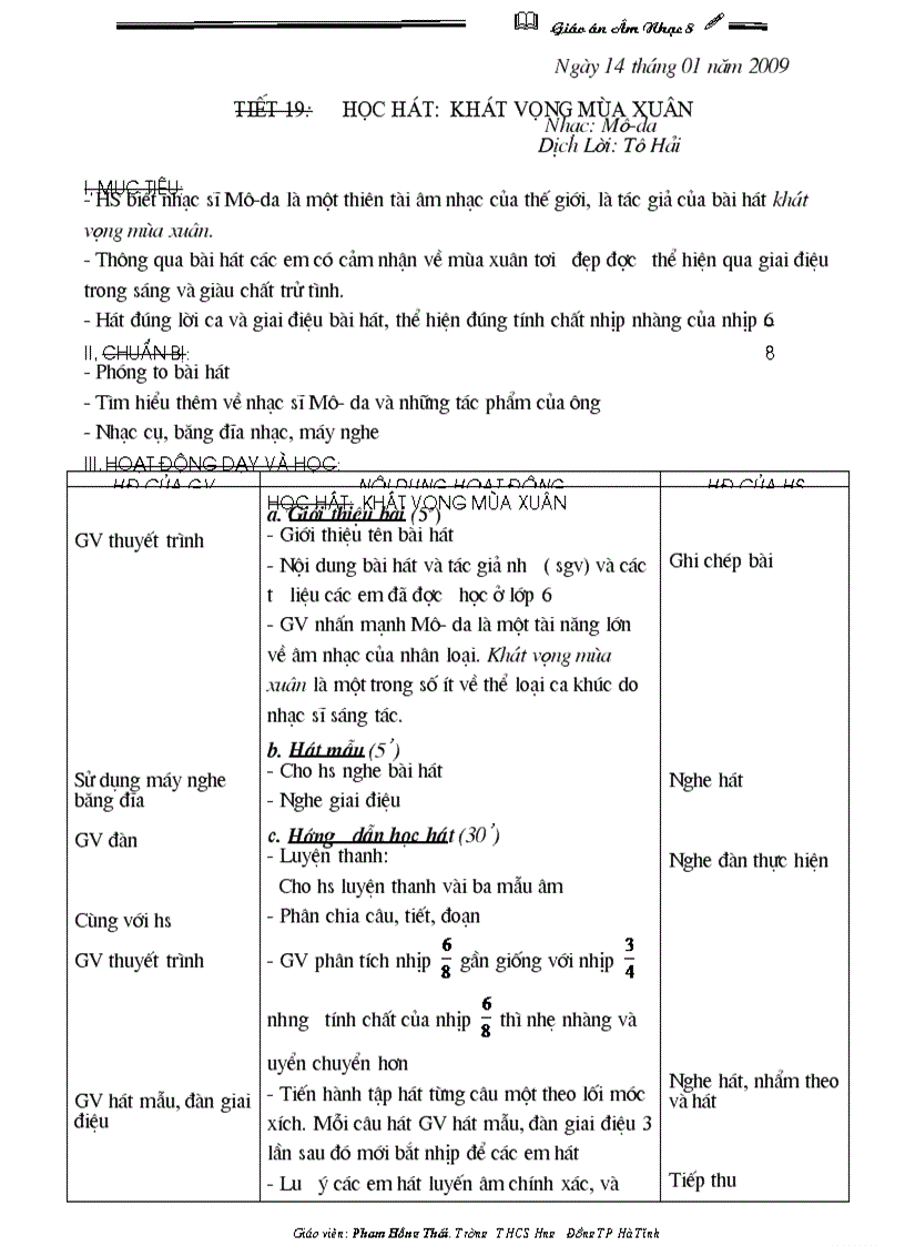 image for page Âm Nhạc 8 HKII