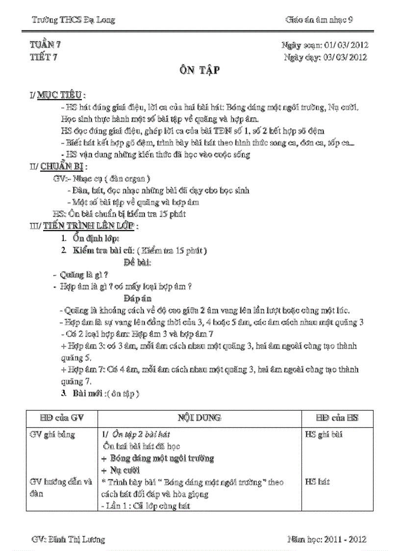 image for page Âm nhạc 9 tiết 7