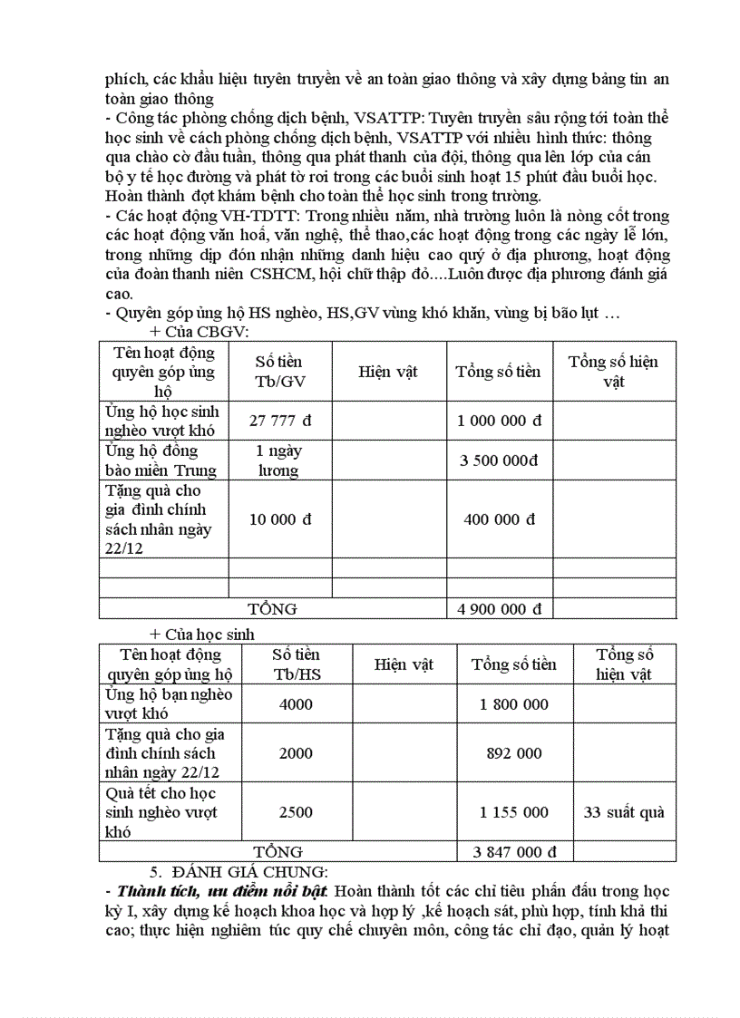 image for page Báo cáo sơ kết học kỳ I năm học 2009 2010