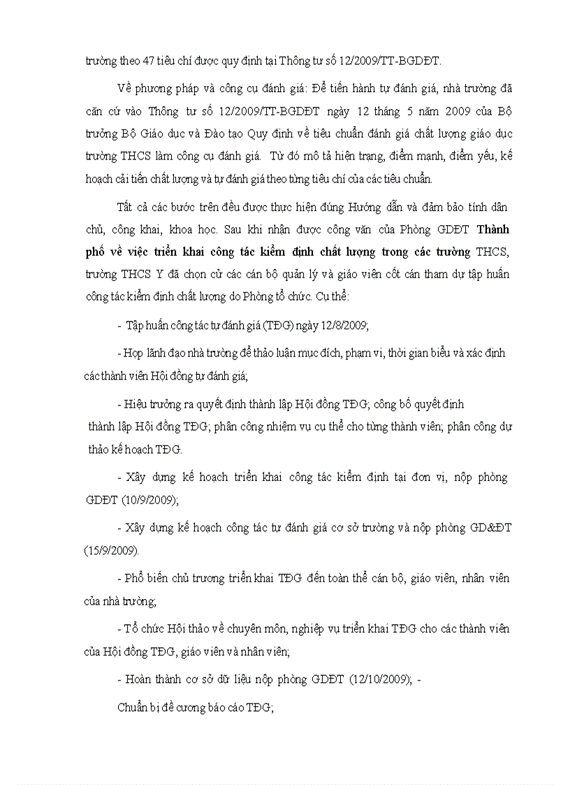 image for page Báo cáo tự đánh giá trường THCS