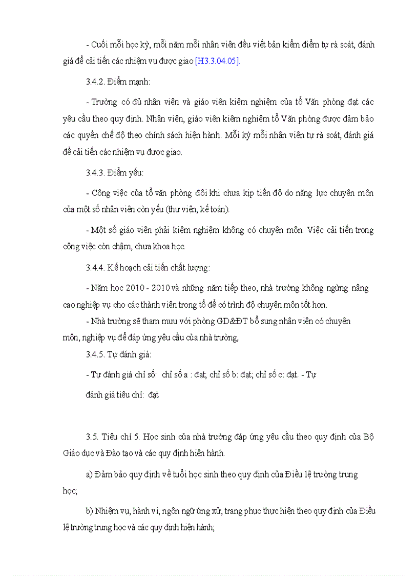 image for page Báo cáo tự đánh giá trường THCS