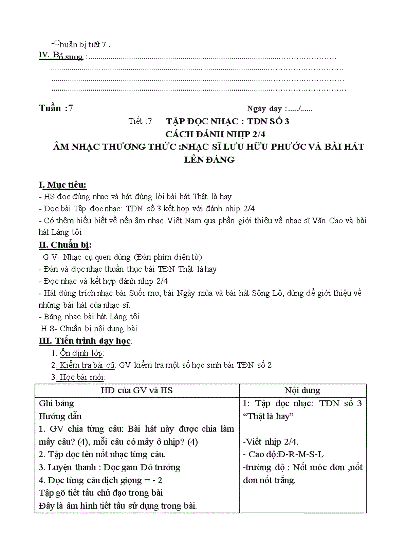 image for page Bộ giáo án Âm nhạc lớp 6 namhocj211 2012