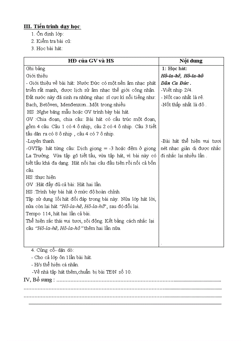 image for page Bộ giáo án Âm nhạc lớp 6 namhocj211 2012