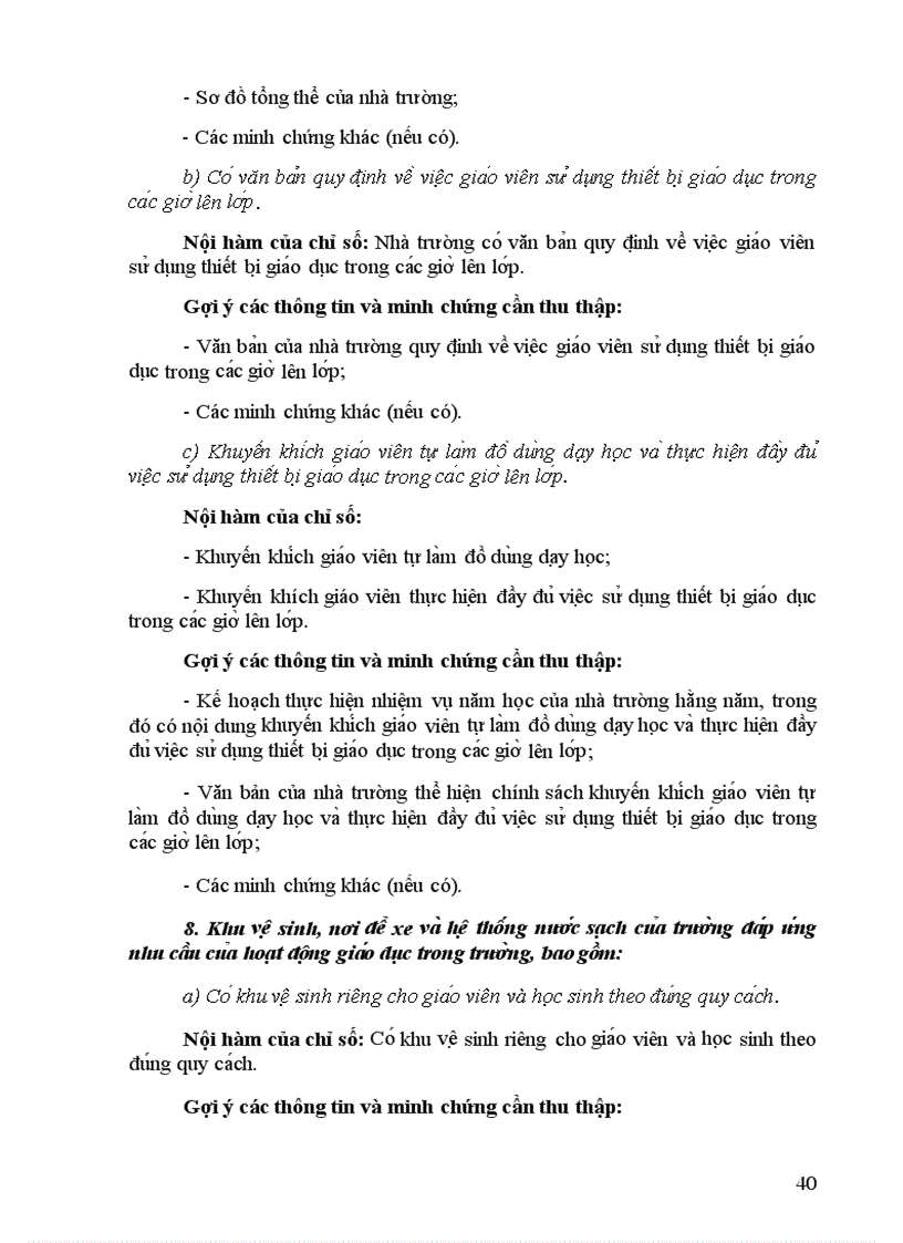 image for page Công văn 115 2010 Hướng dẫn xác định nội hàm tìm thông tin và minh chứng để đánh giá chất lượng giáo dục trường tiểu học
