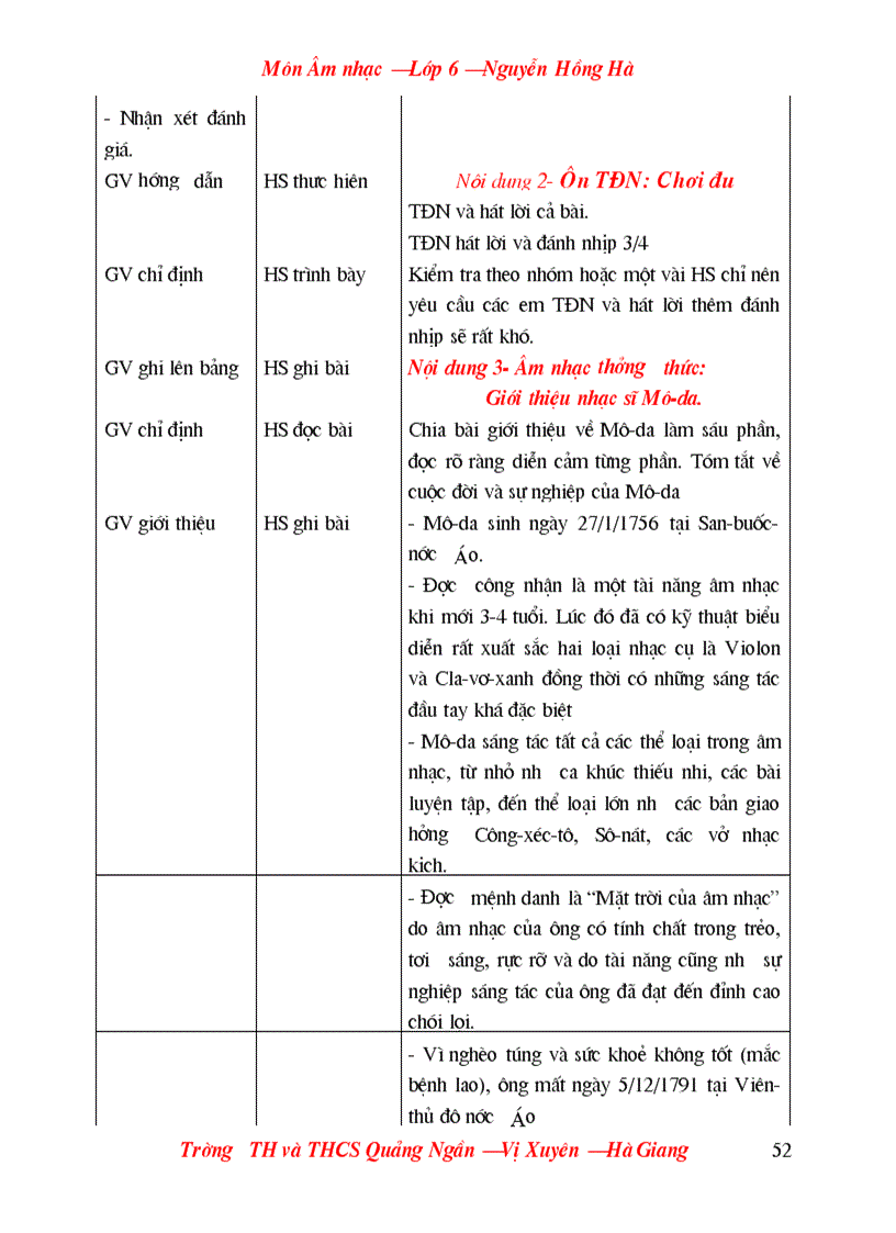 image for page Ga am nhac lop 6 hoc ky ii moi