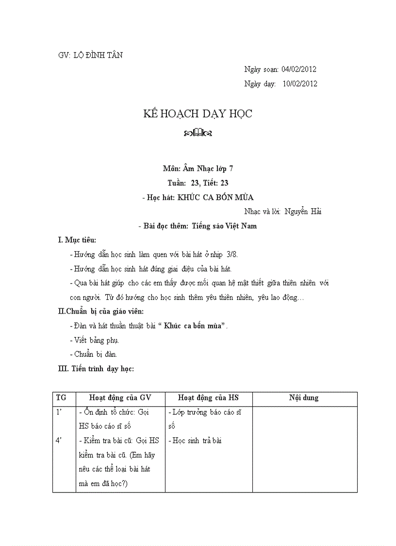 image for page Ga khúc ca bốn mùa