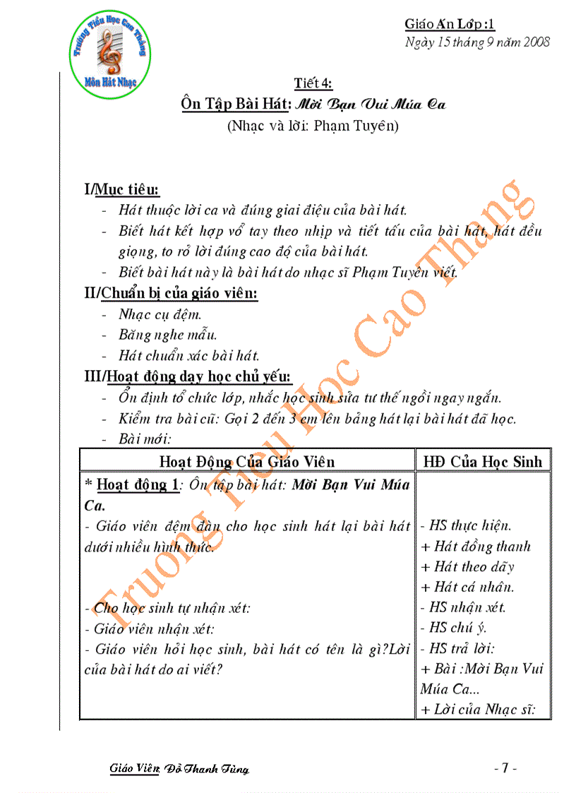 image for page Giao an am nhac 1