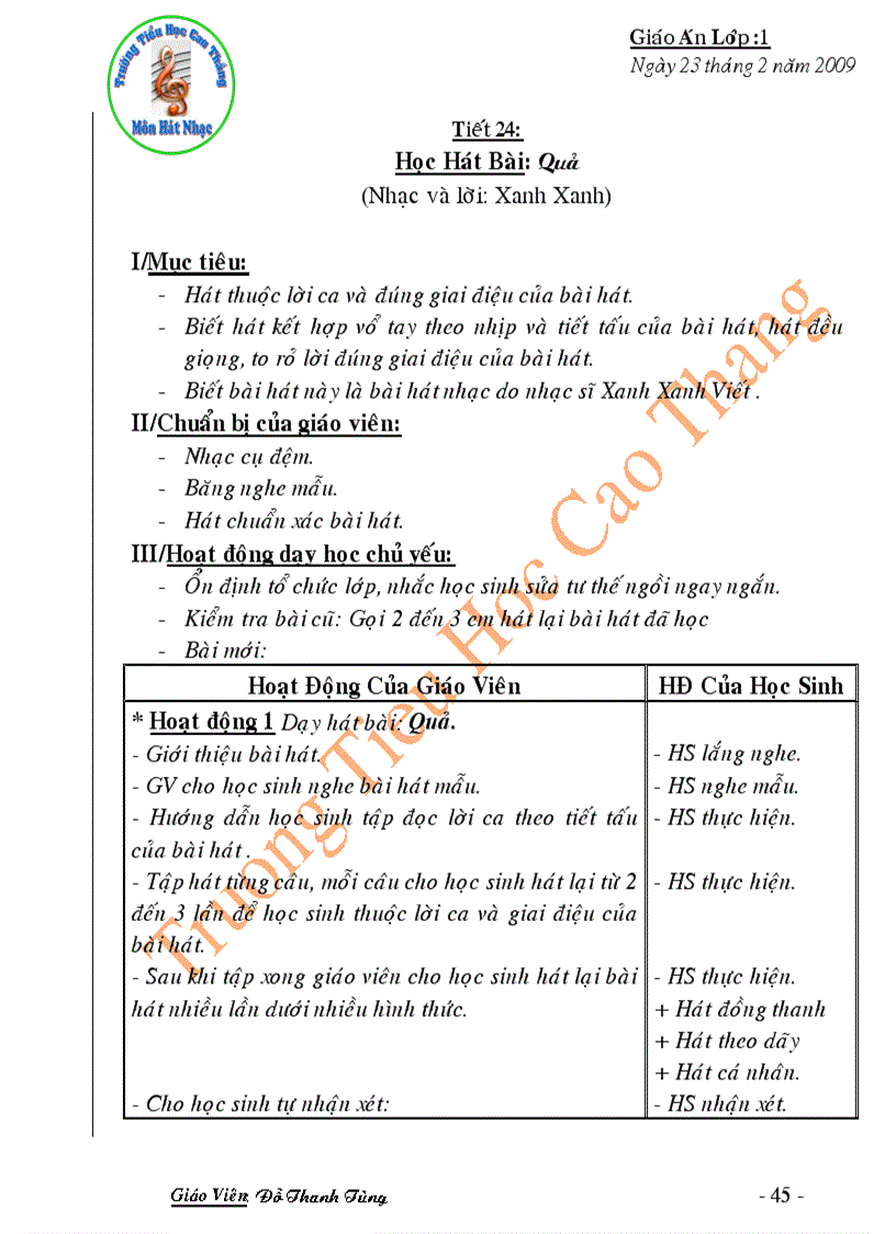 image for page Giao an am nhac 1