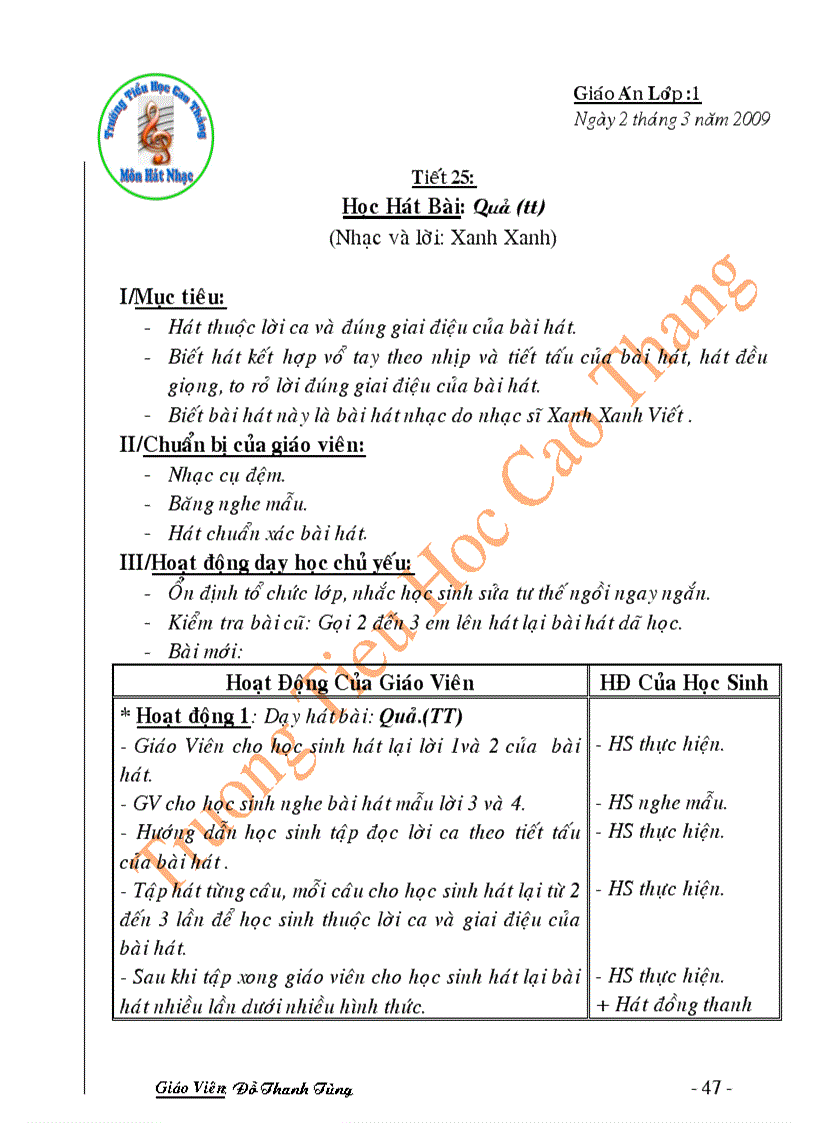 image for page Giao an am nhac 1