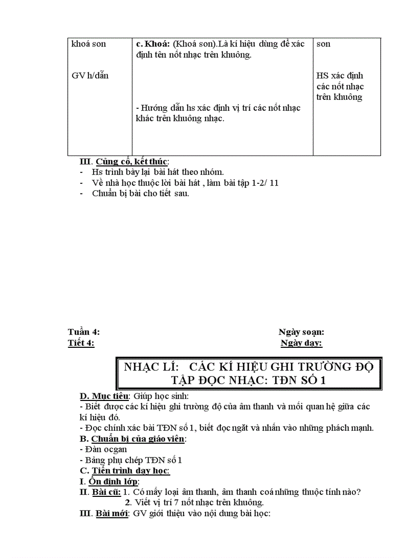 image for page Giáo án âm nhạc 6 7 8 9 trọn bộ 3 cột hà giang