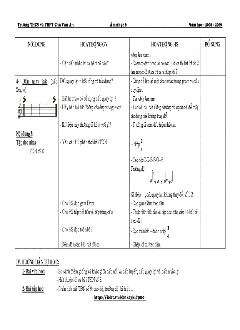 image for page Giáo án âm nhạc 6 hk ii