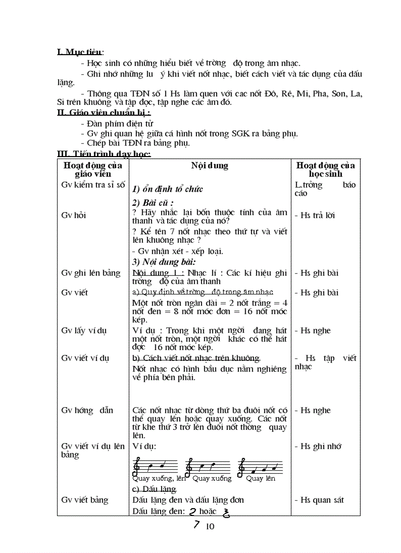 image for page Giáo án Âm nhạc 6 Mới