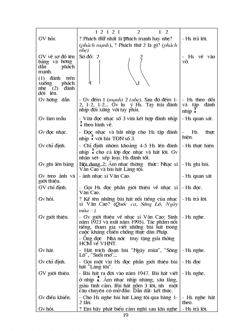 image for page Giáo án Âm nhạc 6 Mới