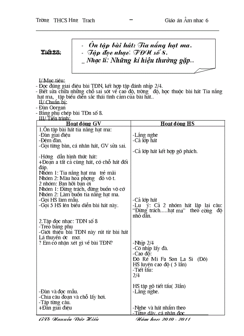 image for page Giao an am nhac 6 10 11