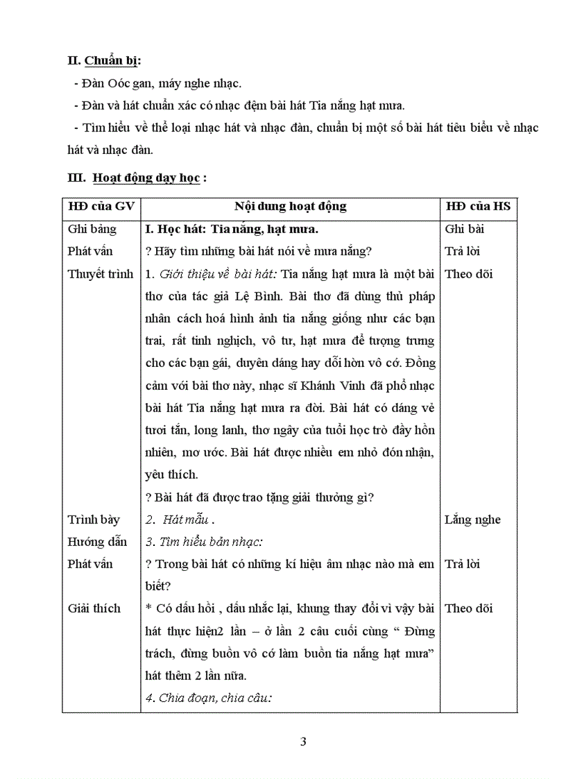 image for page Giáo án Âm Nhạc 6 Tiết 25 26