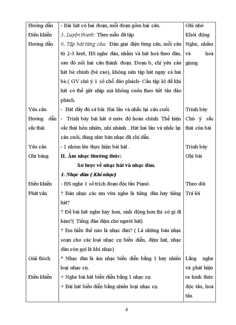 image for page Giáo án Âm Nhạc 6 Tiết 25 26