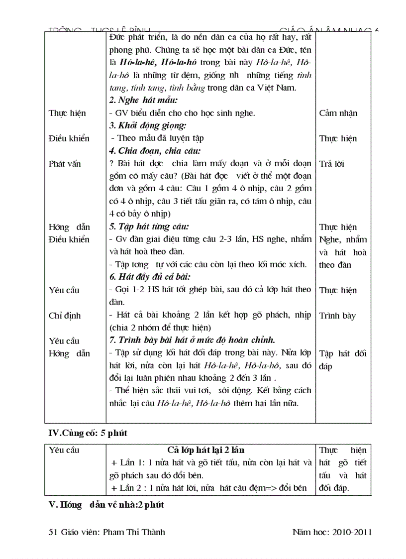 image for page Giáo án âm nhạc hay