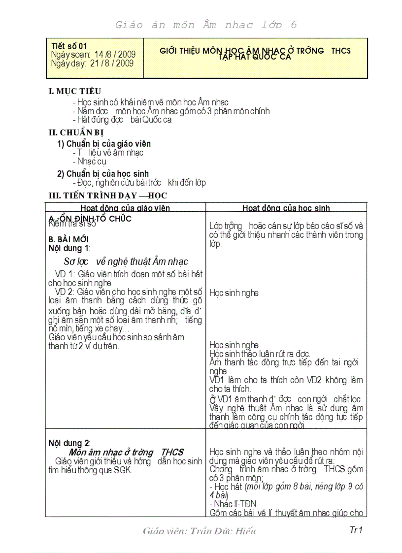 image for page Giao an Am nhac L6 chuan