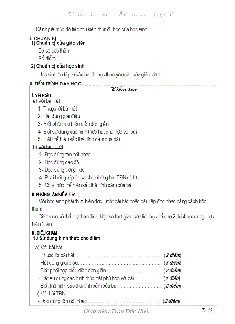 image for page Giao an Am nhac L6 chuan