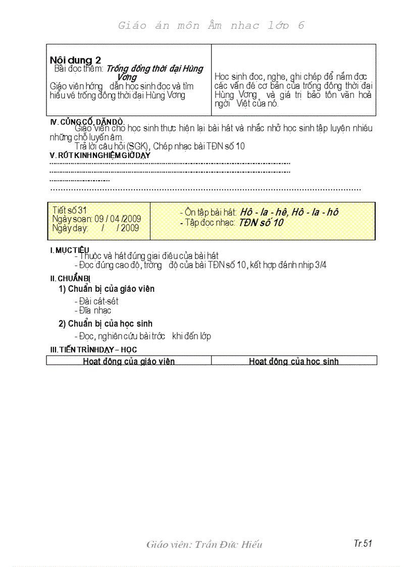 image for page Giao an Am nhac L6 chuan