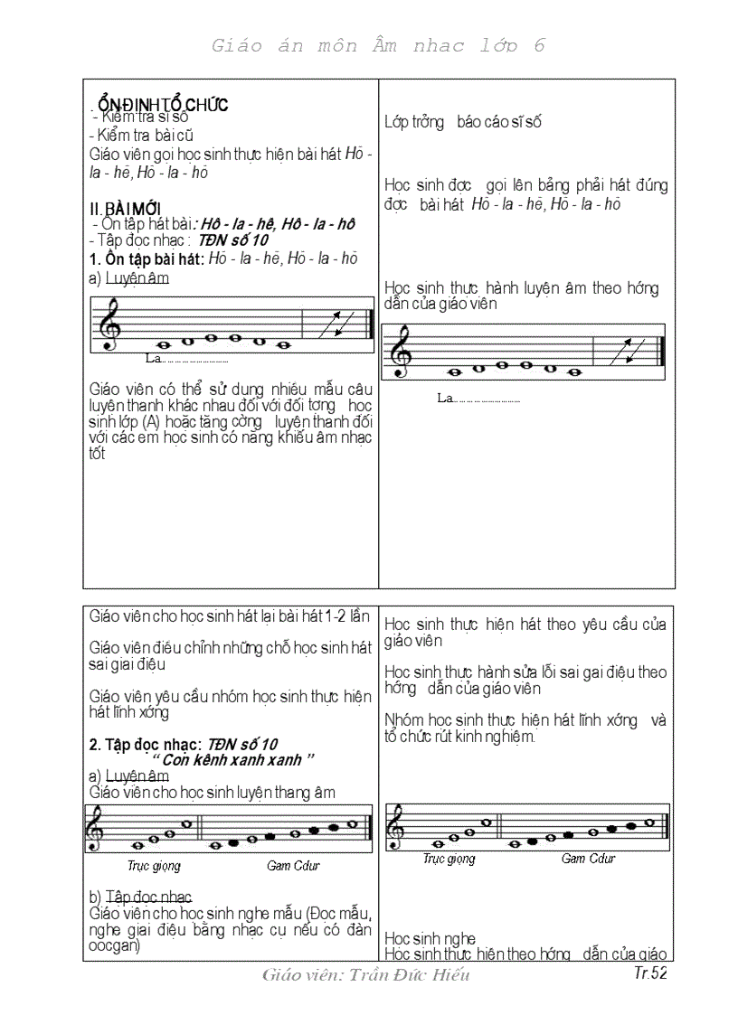 image for page Giao an Am nhac L6 chuan