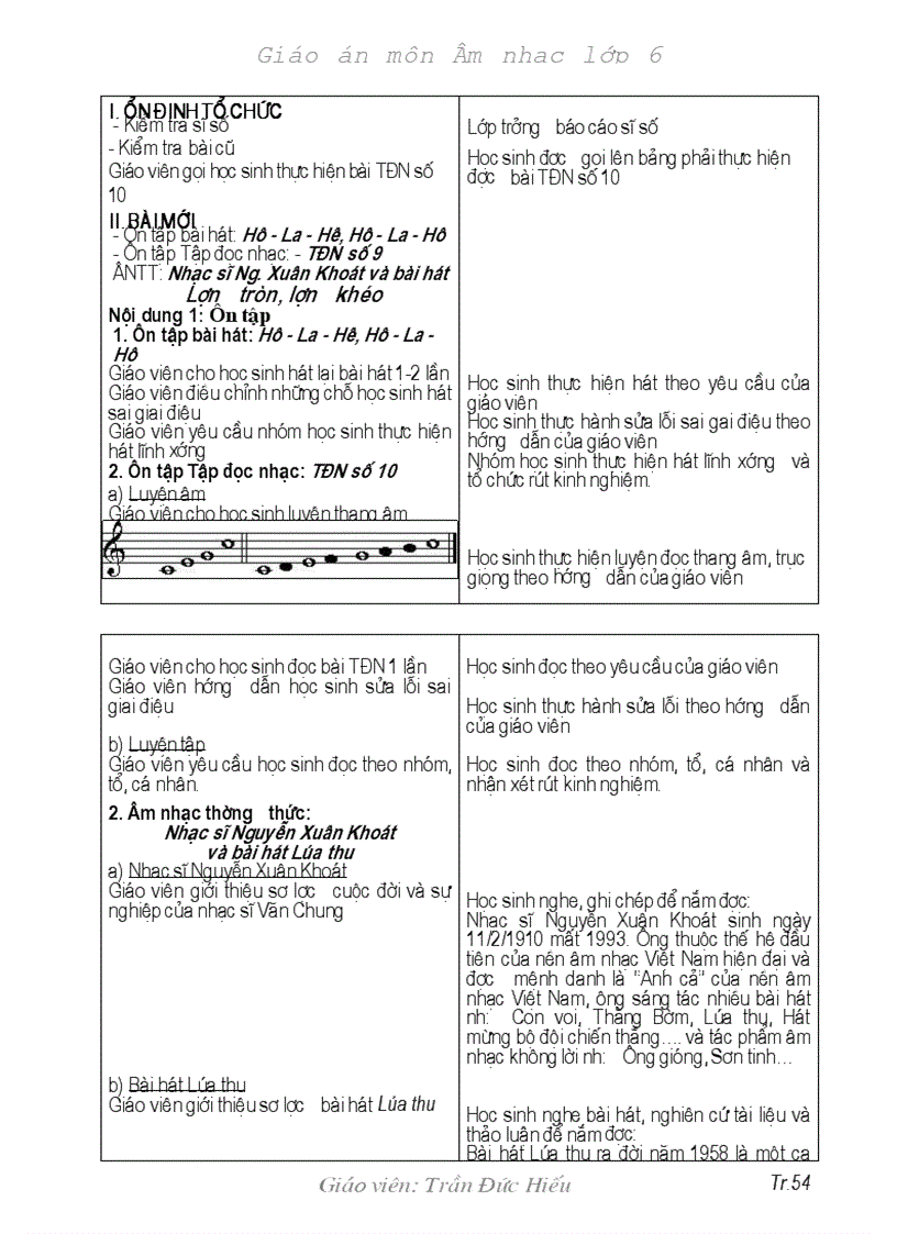 image for page Giao an Am nhac L6 chuan