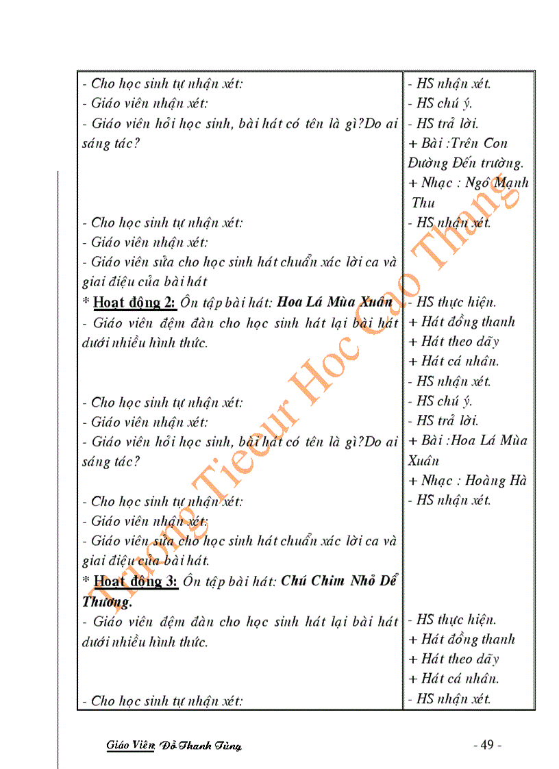 image for page Giao an am nhac lop 2