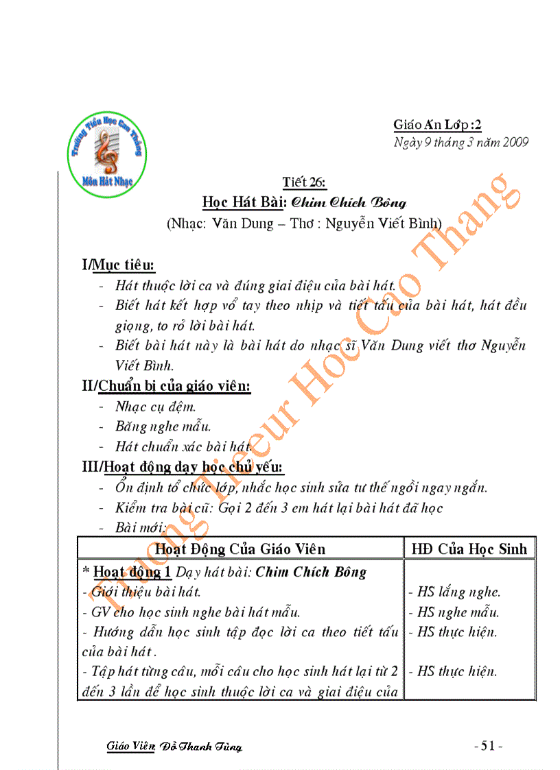 image for page Giao an am nhac lop 2