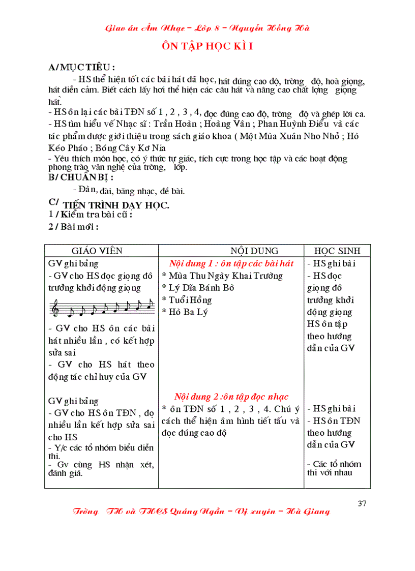 image for page Giao an am nhac lop 8 cuc chuan