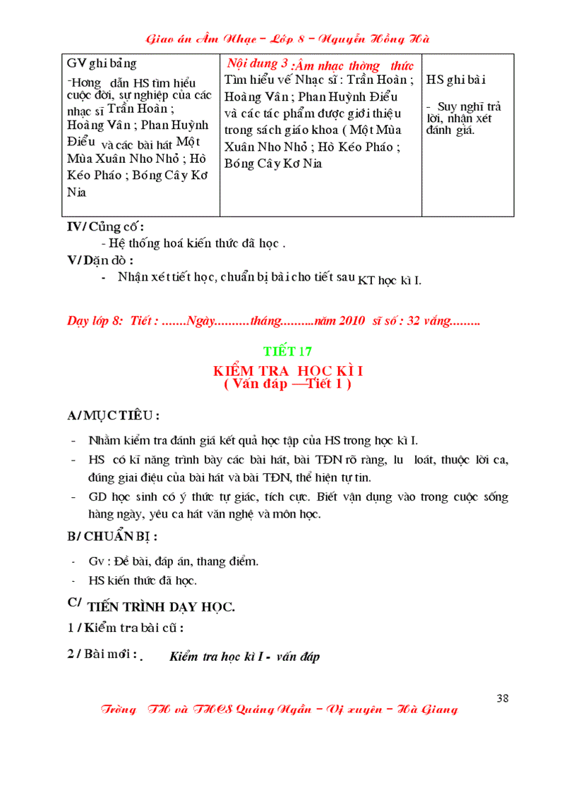 image for page Giao an am nhac lop 8 cuc chuan