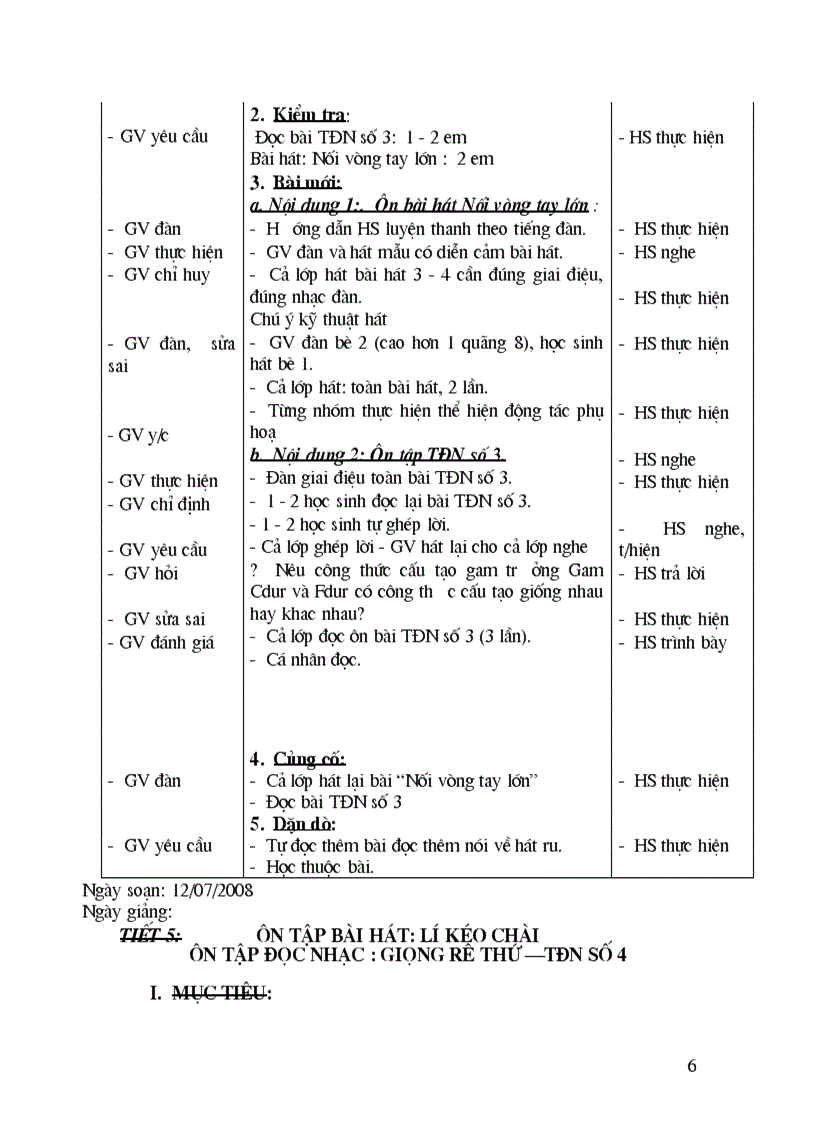 image for page Giáo án âm nhạc lớp 9 chuẩn