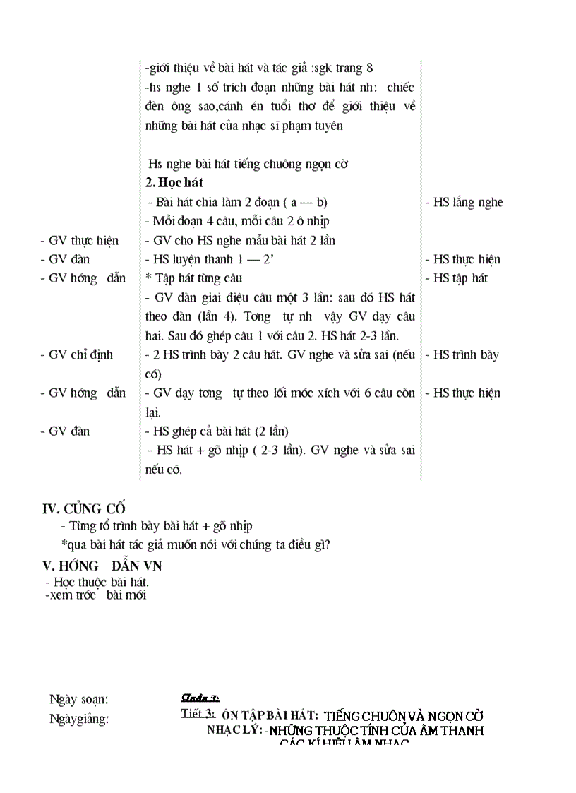 image for page Giáo án âm nhạc