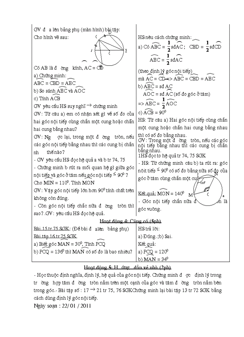 Hình9 tiết 40 tiết45