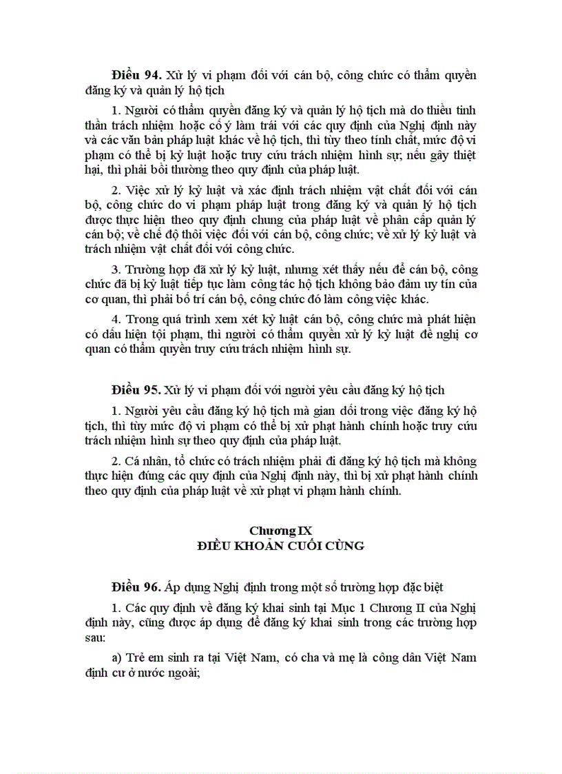 image for page NĐ 158 2005 Về đăng ký và quản lý hộ tịch