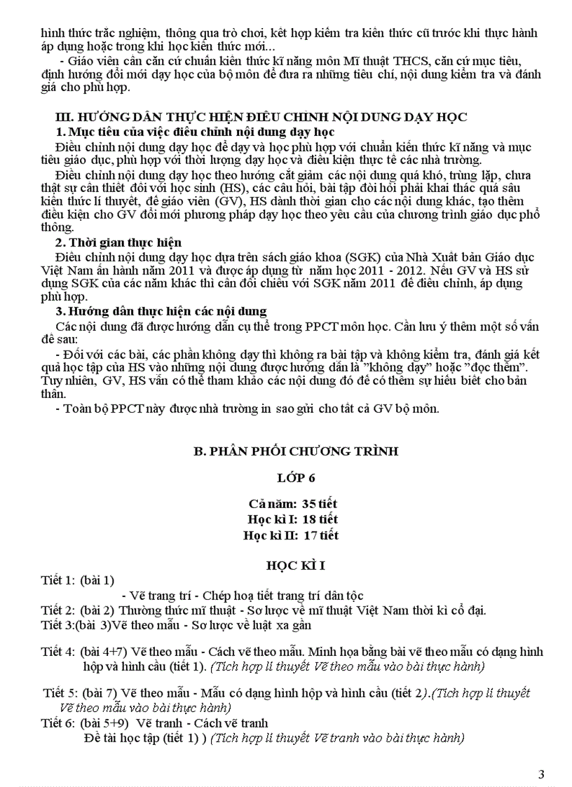 image for page Phan phoi chuong trinh mon my thuat nm h 2011 2012